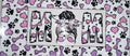 #9 Dog Mom Paw Print Bones Hearts Tumbler Decal