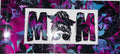 #15 Purple Teal Floral Swirl MOM Tumbler Decal