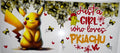 #32 Just a Girl Who Loves Pikachu Tumbler Decal