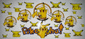 #34 Pikachu Pattern Repeat Tumbler Decal