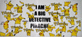 #36 I Am a Big Detective Pikachu Pattern Tumbler Decal