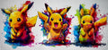 #39 Pikachu Watercolor Splash Art Tumbler Decal
