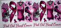 #52 Pink Out Breast Cancer Awareness Football Tumbler Decal