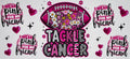 #57 Tackle Cancer Football Breast Cancer Awareness Tumbler Decal