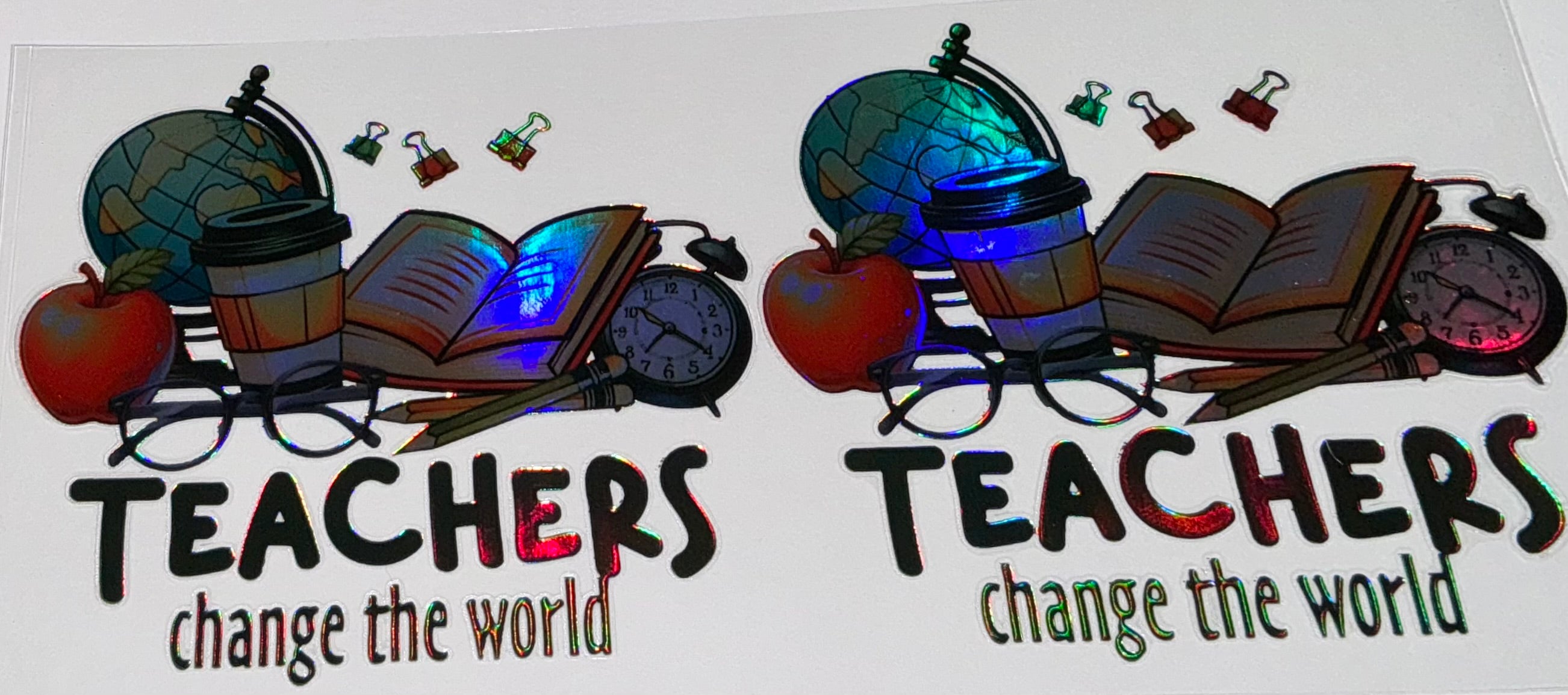 #67 Teachers Change The World Tumbler Decal