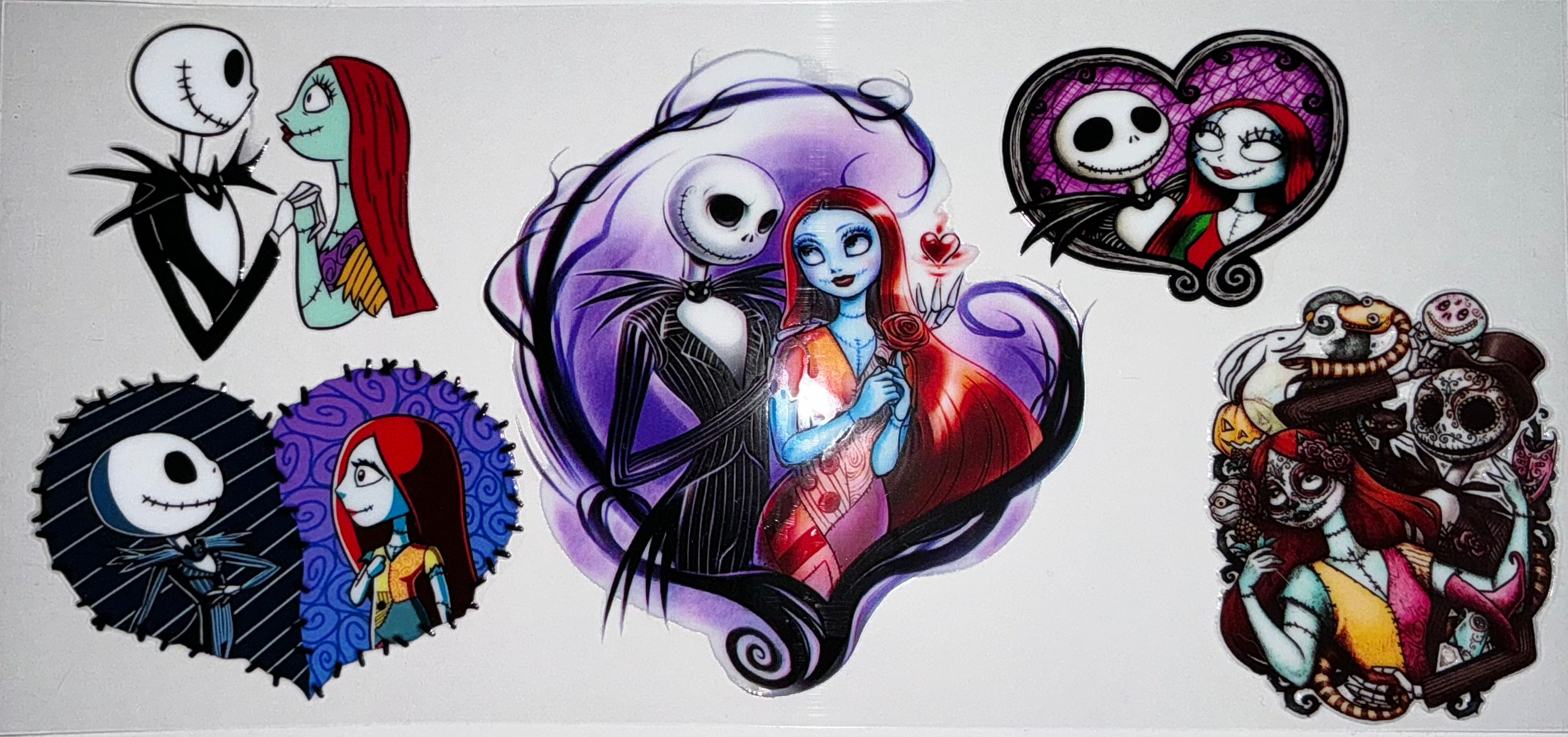 #72 Jack & Sally Nightmare Before Christmas Tumbler Decal