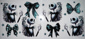 #74 Jack Skellington With Bows Halloween Tumbler Decal