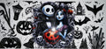 #77 Jack & Sally Gothic Pumpkin Halloween Tumbler Decal