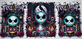 #80 Trick Or Treat Jack Skellington Gothic Tumbler Decal