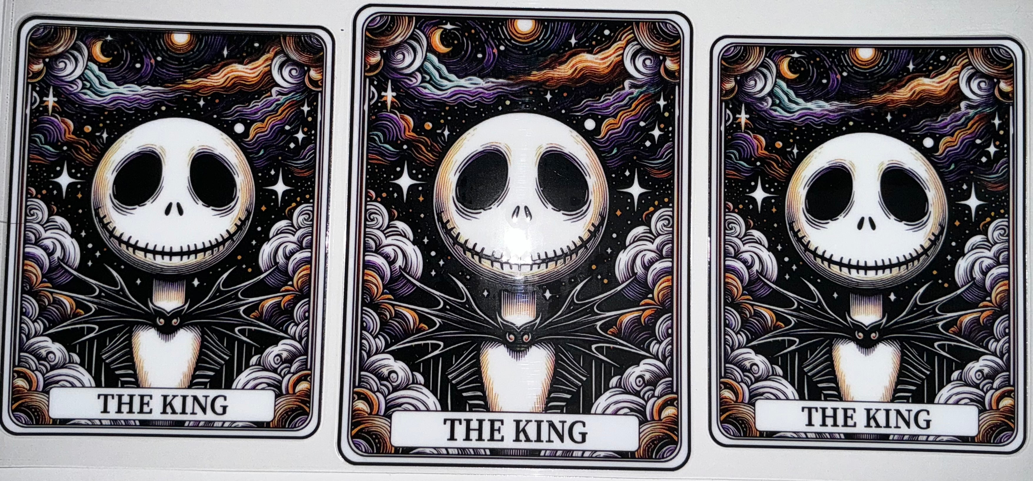 #88 The King Tarot Card Jack Skellington Tumbler Decal
