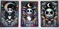 #89 Jack Skellington Holographic Tarot Card Tumbler Decal