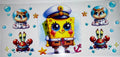 #99 Baby SpongeBob Captain & Sandy Astronaut Tumbler Decal