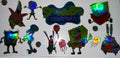 #103 Holographic SpongeBob Squarepants Logo & Friends Tumbler Decal