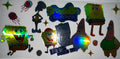 #106 Holographic SpongeBob "Let's Build It" Pineapple Tumbler Decal