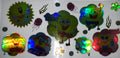 #110 Holographic SpongeBob Multi-Pose Badges Tumbler Decal
