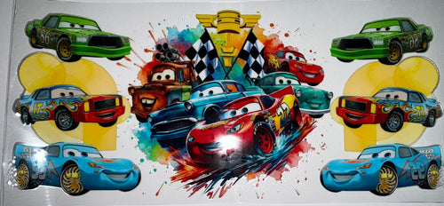 #113 Cars Lightning McQueen Racing Squad Tumbler Decal