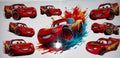 #125 Cars Lightning McQueen Multi-Pose Splash Tumbler Decal