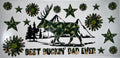 #131 Best Buckin Dad Ever Camo Deer Scene Tumbler Decal
