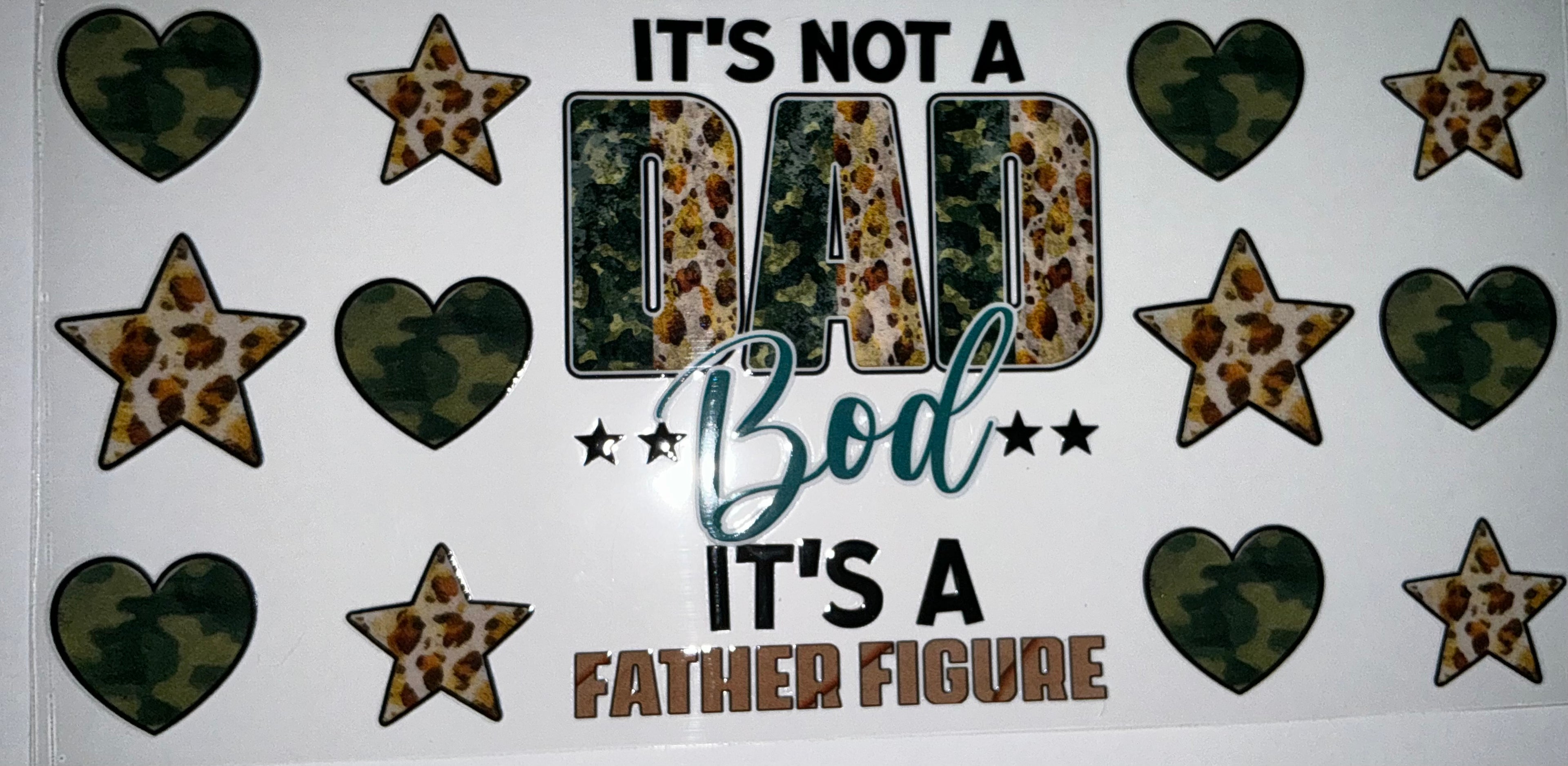 #133 It's Not a Dad Bod It's a Father Figure Tumbler Decal