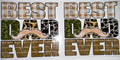 #140 Best Dad Ever Mustache Leopard Cow Print Tumbler Decal