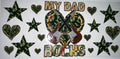 #144 My Dad Rocks Camo Guitar Tumbler Decal
