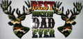 #145 Best Buckin Dad Ever Antler Silhouette Tumbler Decal