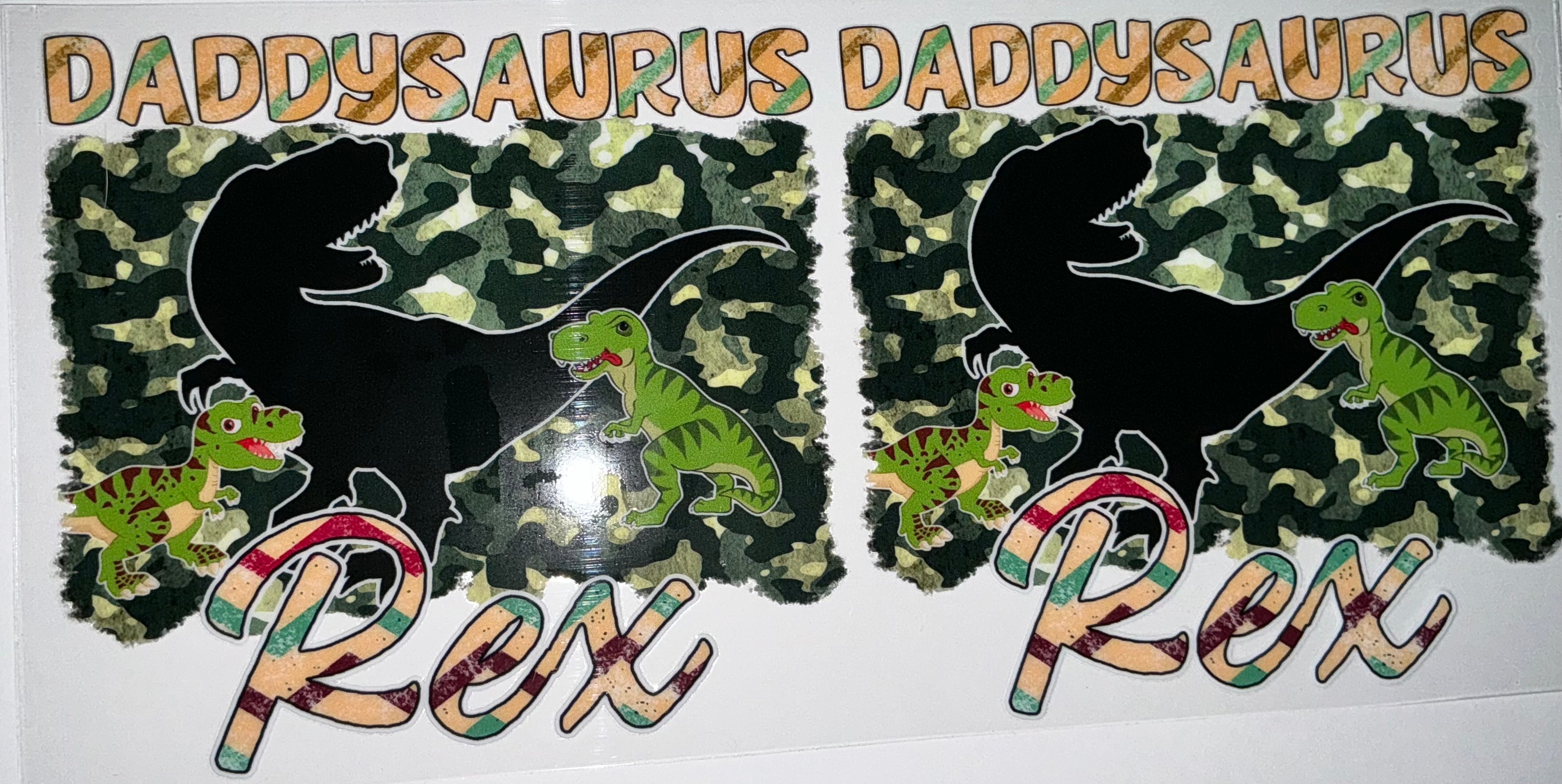 #146 Daddysaurus Rex Father's Day Tumbler Decal