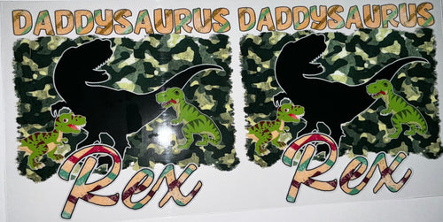 #146 Daddysaurus Rex Father's Day Tumbler Decal