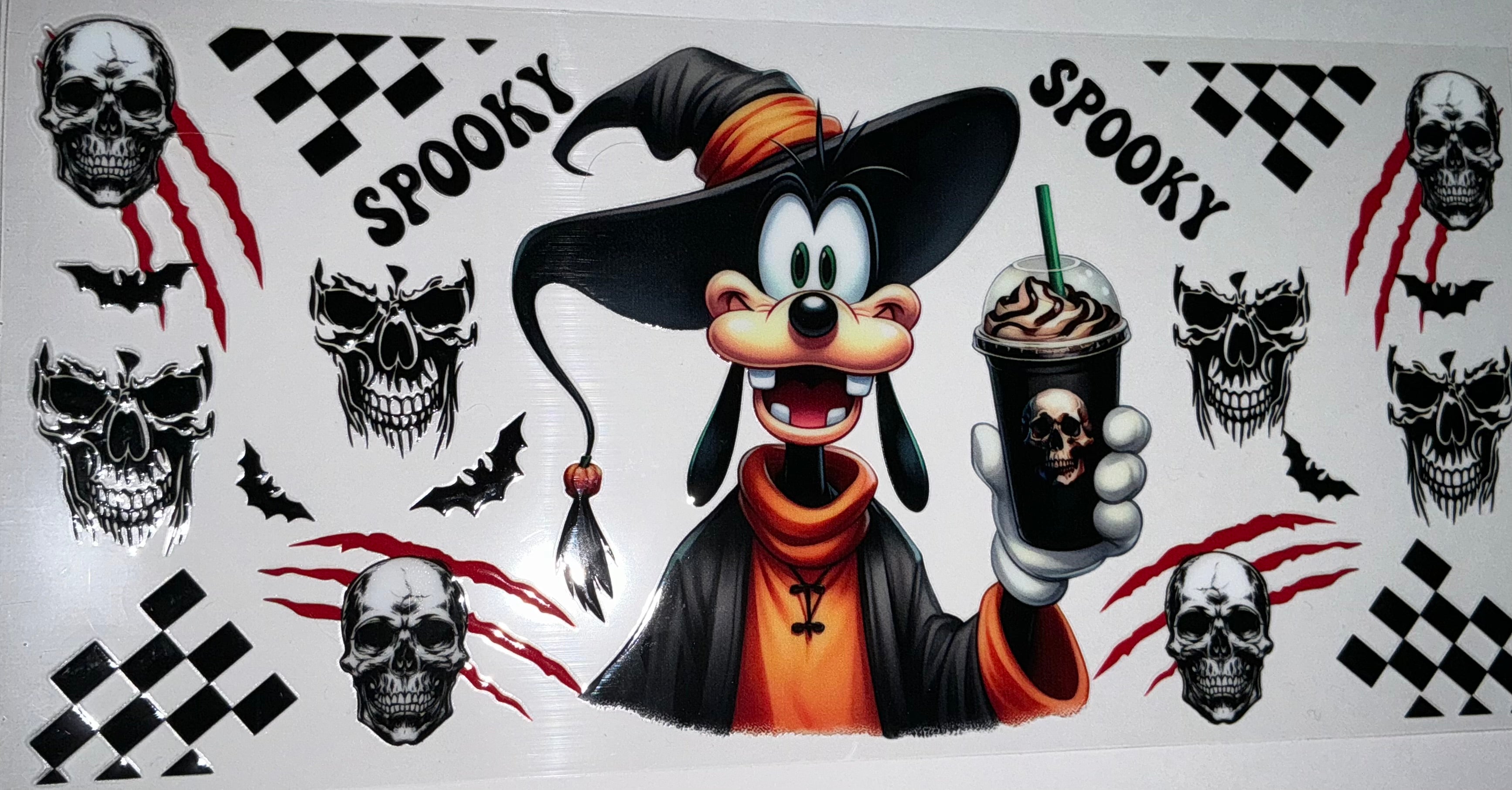 #152 Goofy Witch Spooky Halloween Tumbler Decal