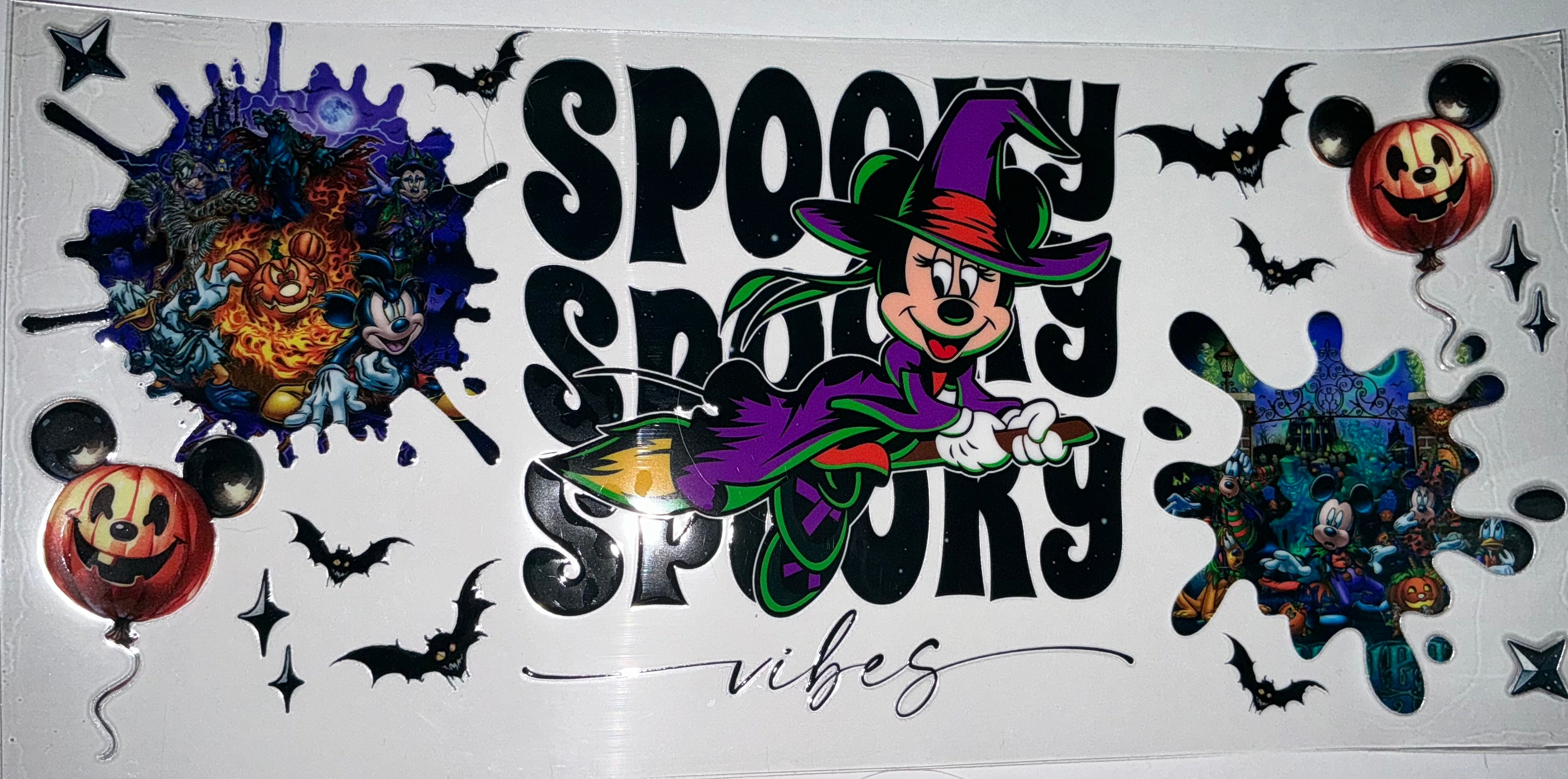 #154 Minnie Mouse Witch Spooky Disney Villains Tumbler Decal