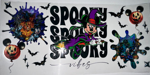 #154 Minnie Mouse Witch Spooky Disney Villains Tumbler Decal