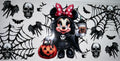 #155 Minnie Mouse Gothic Reaper Halloween Tumbler Decal