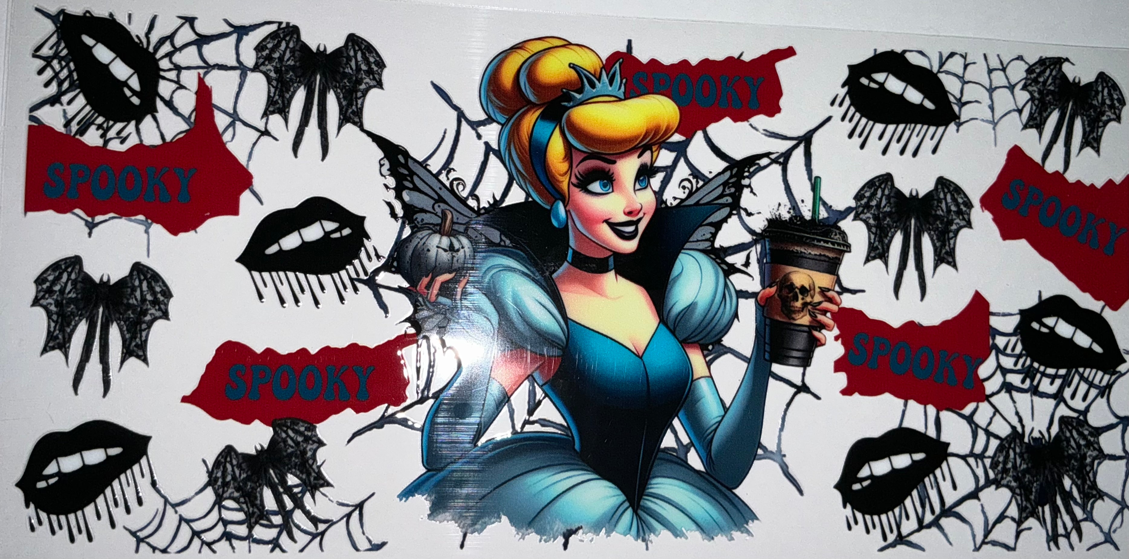 #161 Cinderella Gothic Fairy Spooky Halloween Tumbler Decal