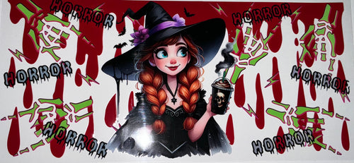 #165 Anna Frozen Witch Horror Tumbler Decal