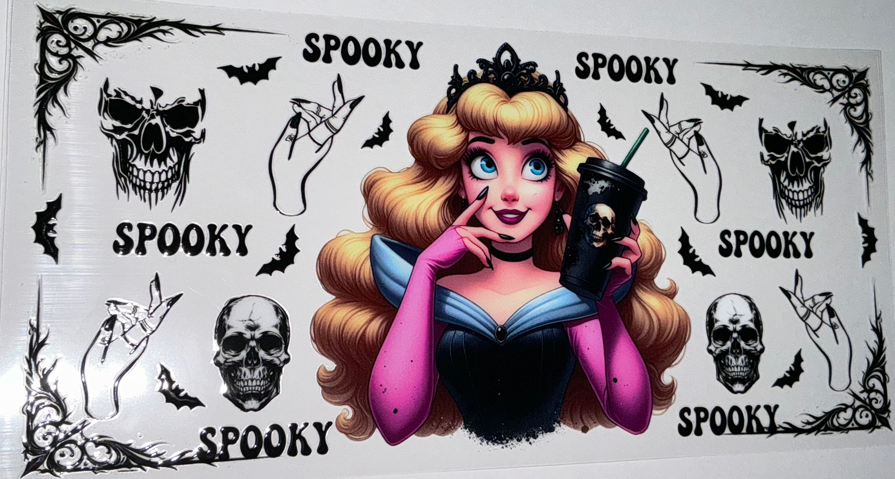 #166 Aurora Sleeping Beauty Gothic Spooky Tumbler Decal