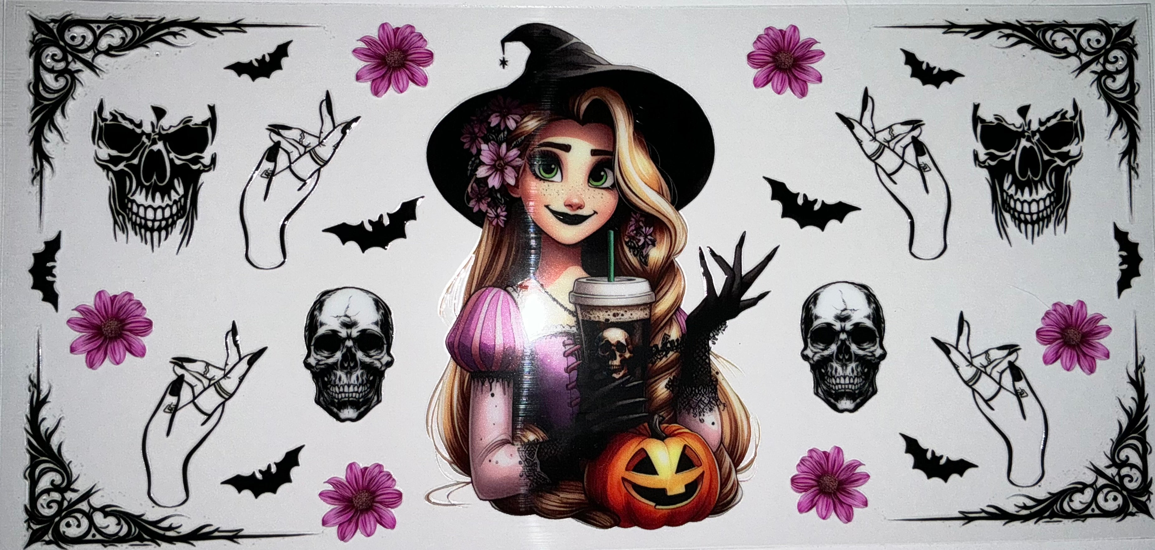 #169 Rapunzel Witch Spooky Halloween Tumbler Decal