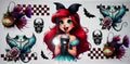 #171 Ariel Little Mermaid Gothic Halloween Tumbler Decal