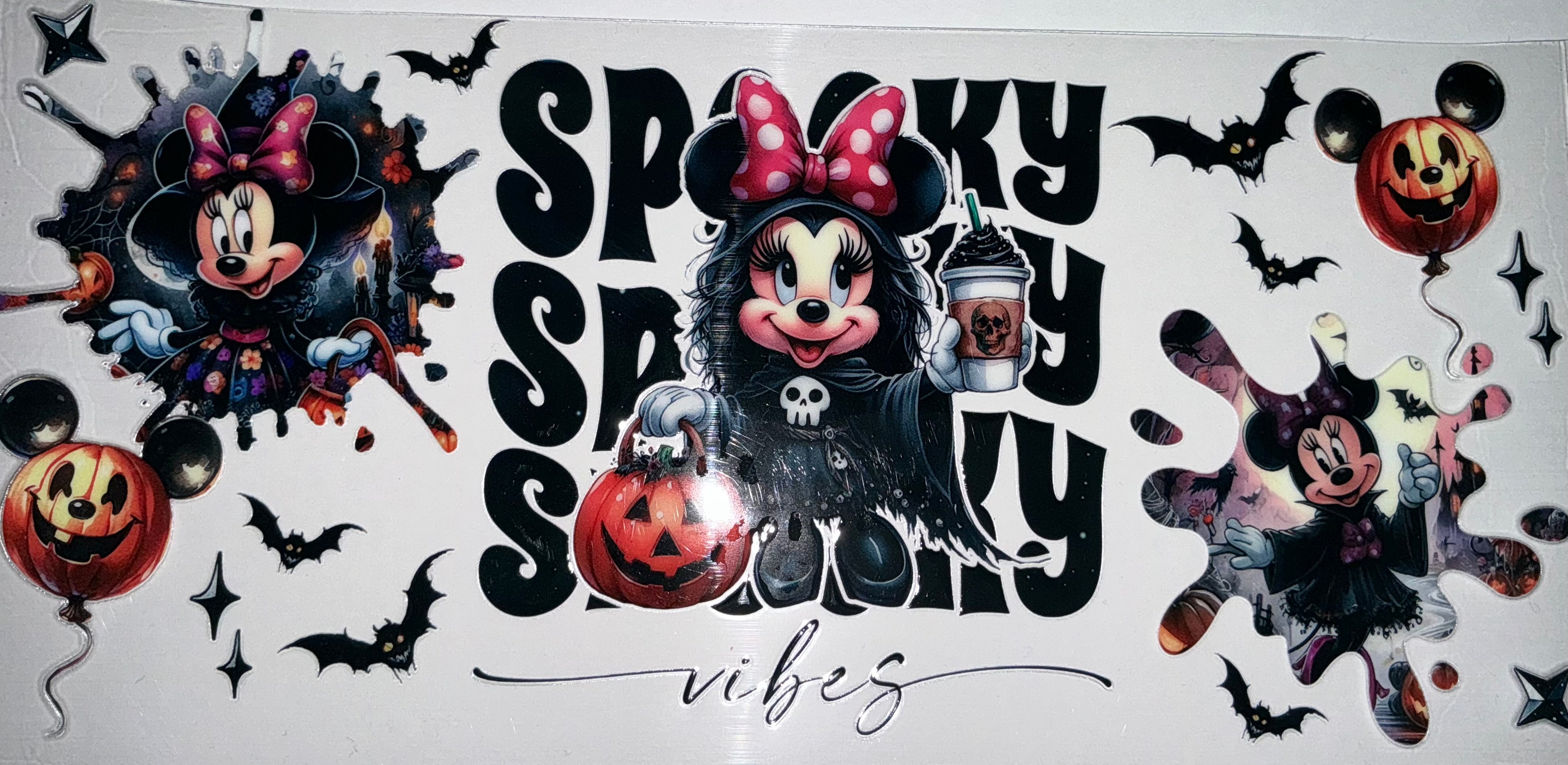 #178 Minnie Mouse Reaper Spooky Vibes Tumbler Decal