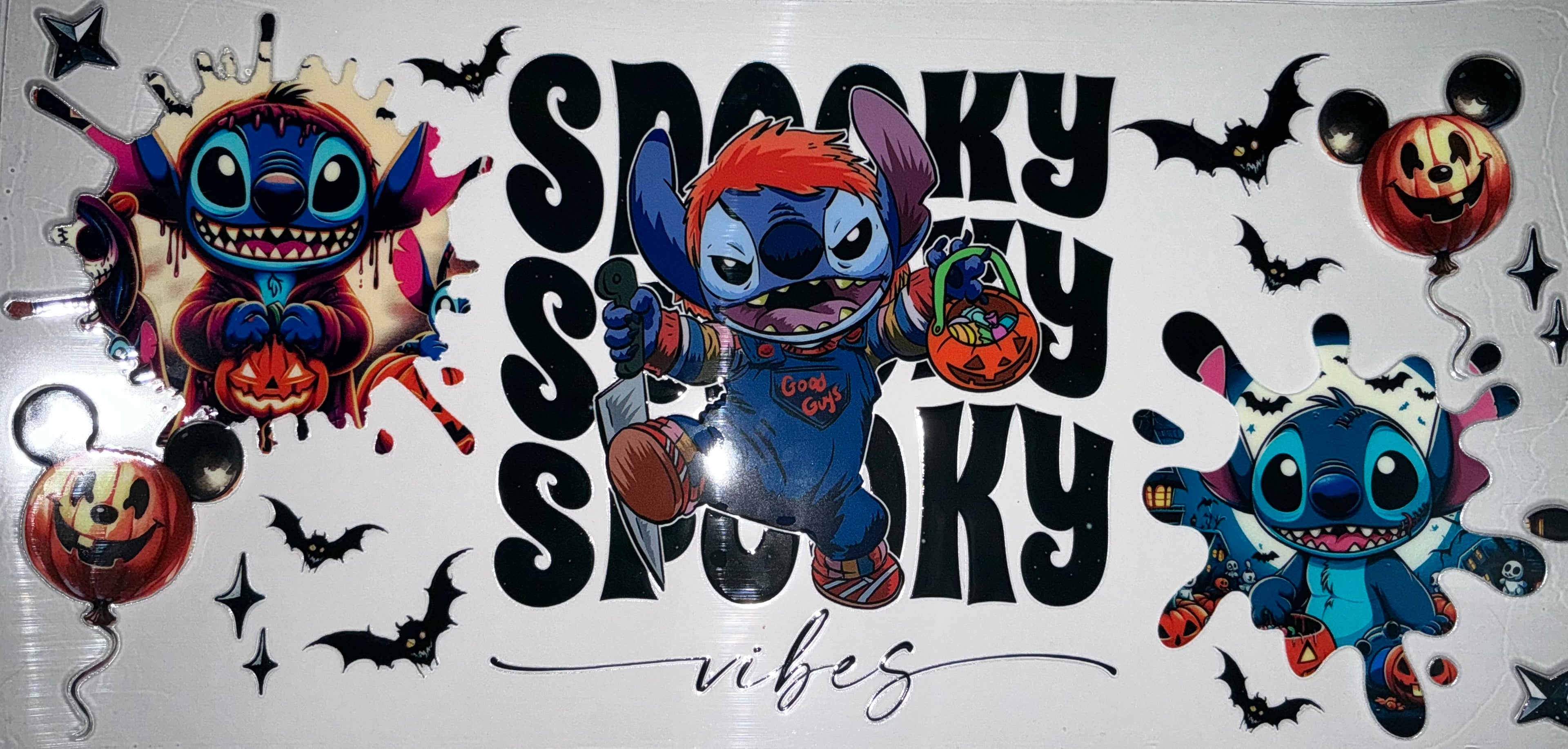 #181 Stitch Chucky Horror Doll Spooky Vibes Tumbler Decal