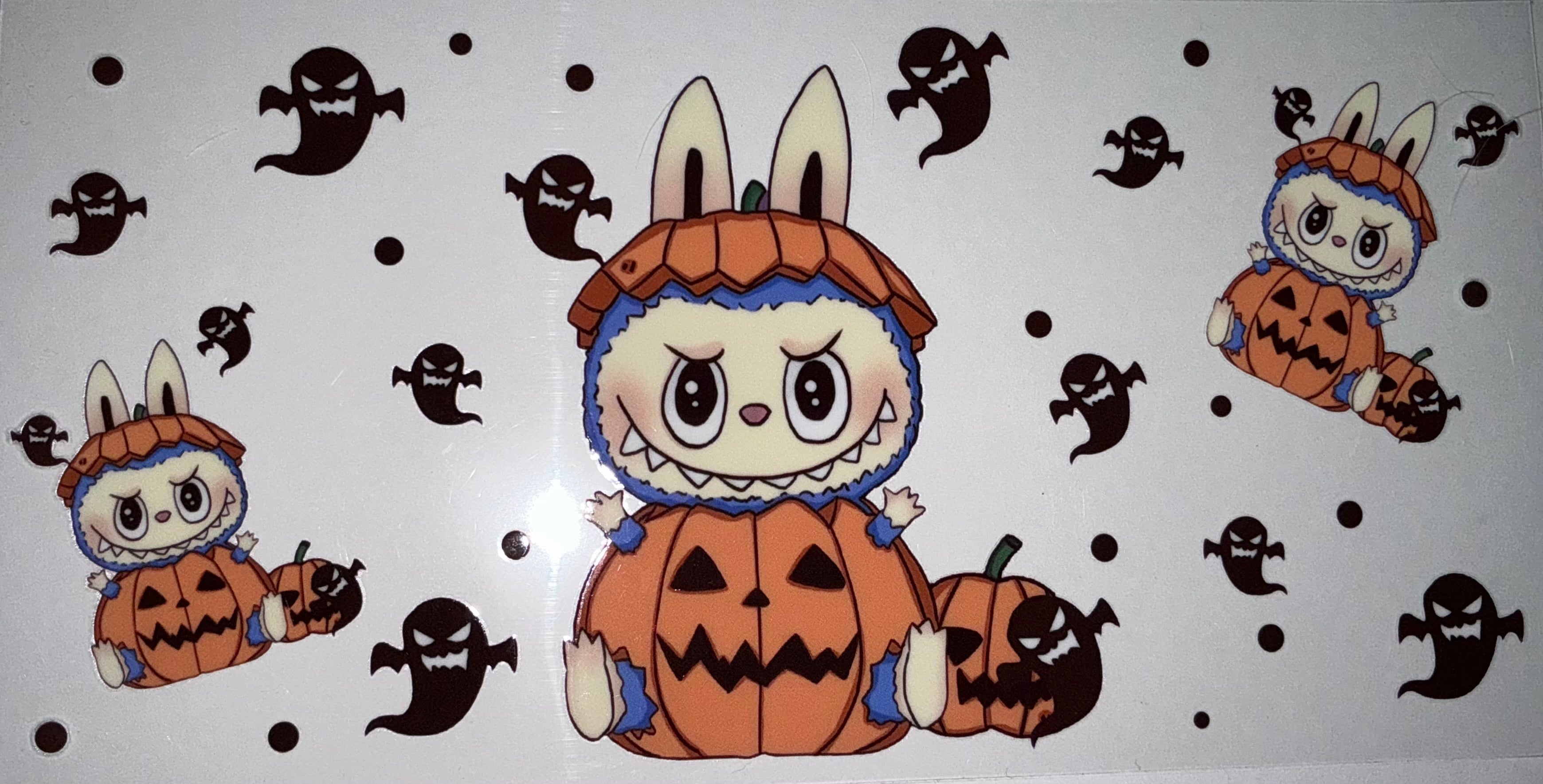 #188 Pumpkin Bunny Ghost Halloween Tumbler Decal