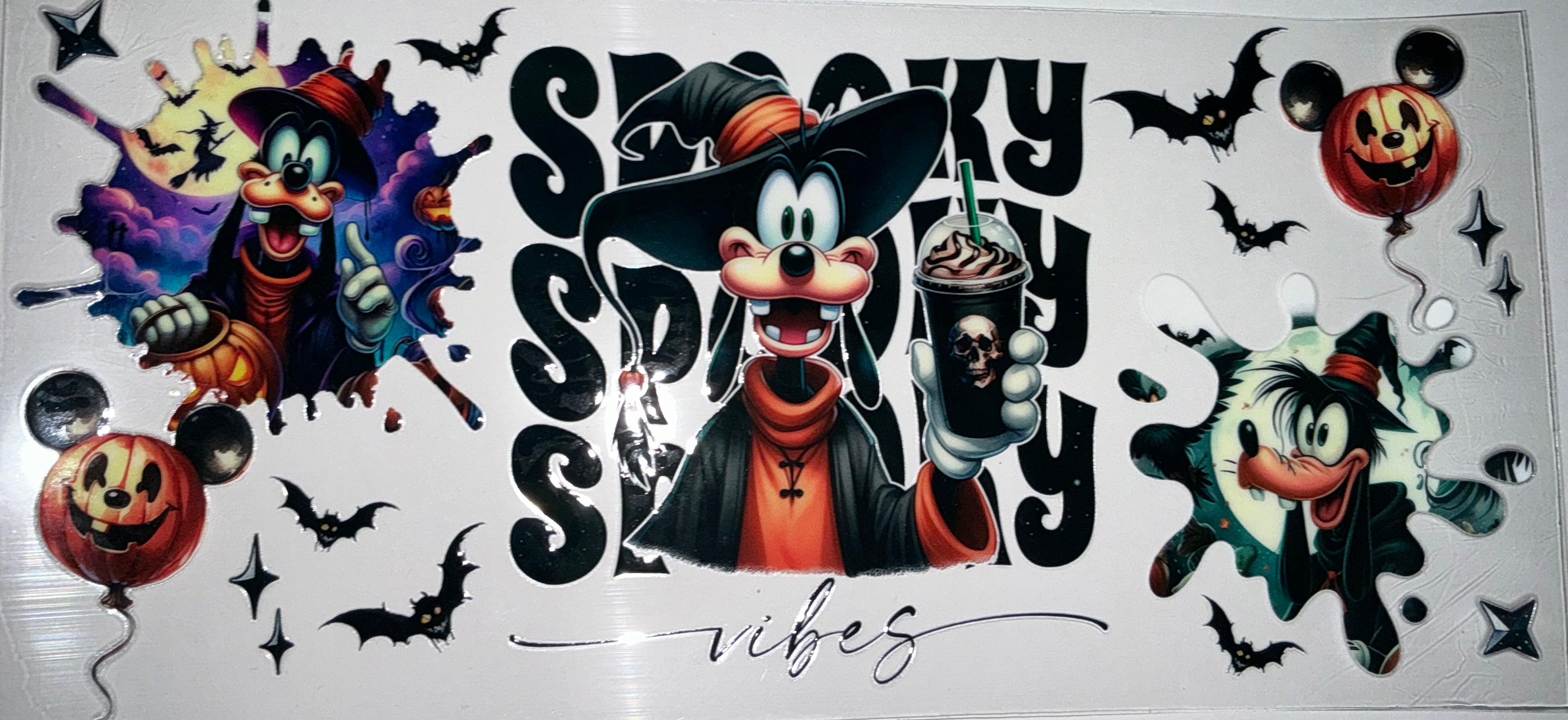 #191 Goofy Witch Spooky Vibes Halloween Tumbler Decal
