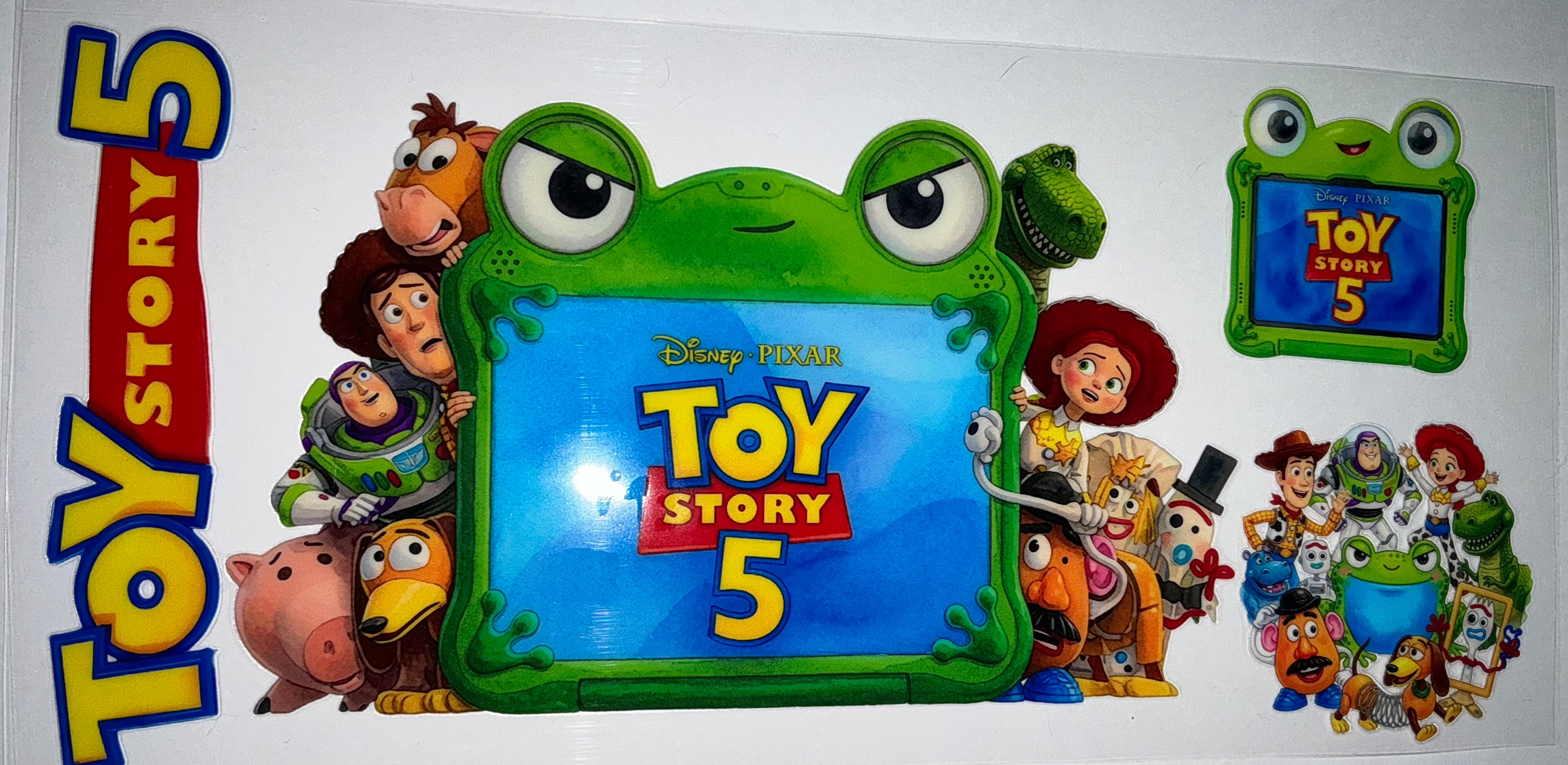 #194 Toy Story 5 Movie Logo & Gang Tumbler Decal