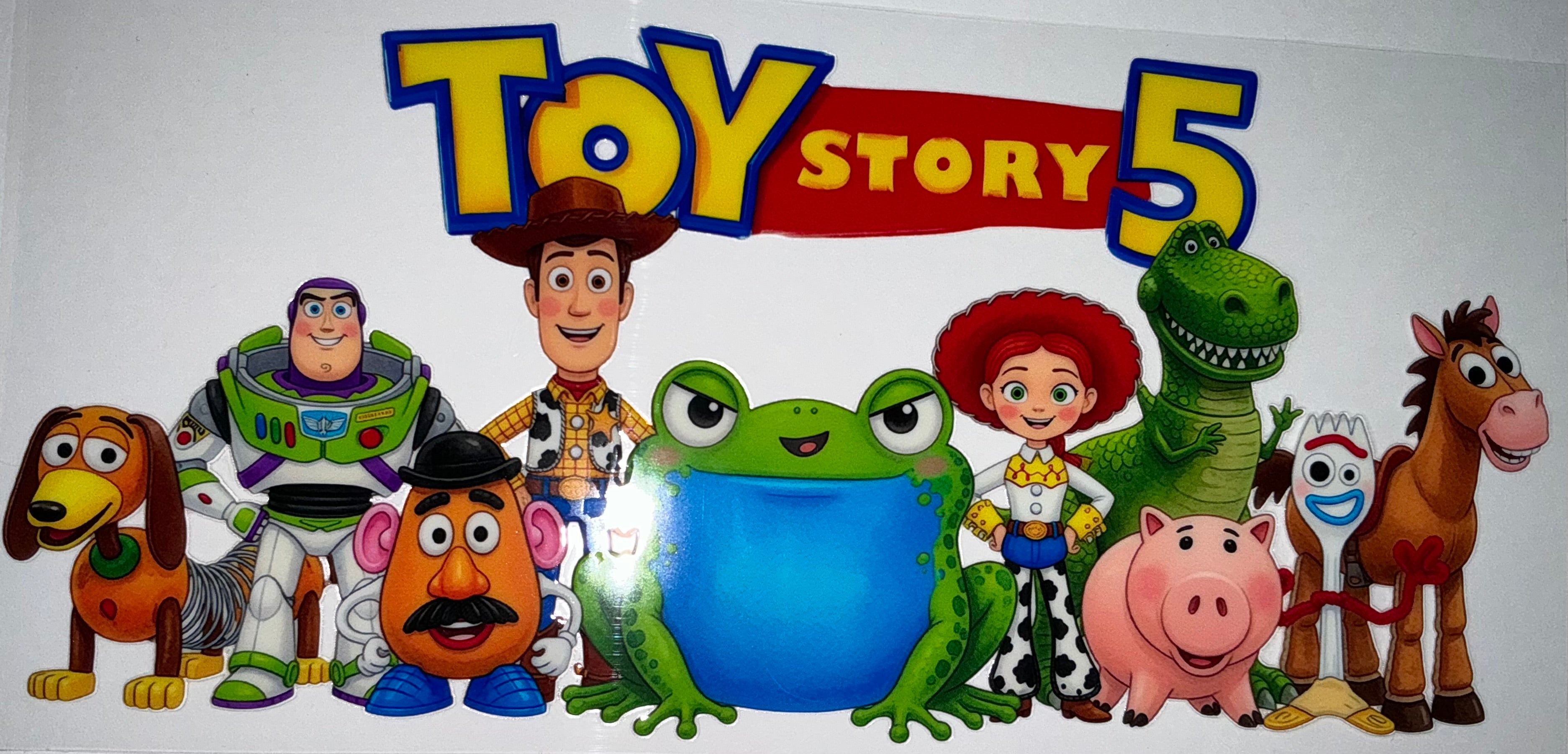 #195 Toy Story 5 Woody Buzz & Friends Tumbler Decal