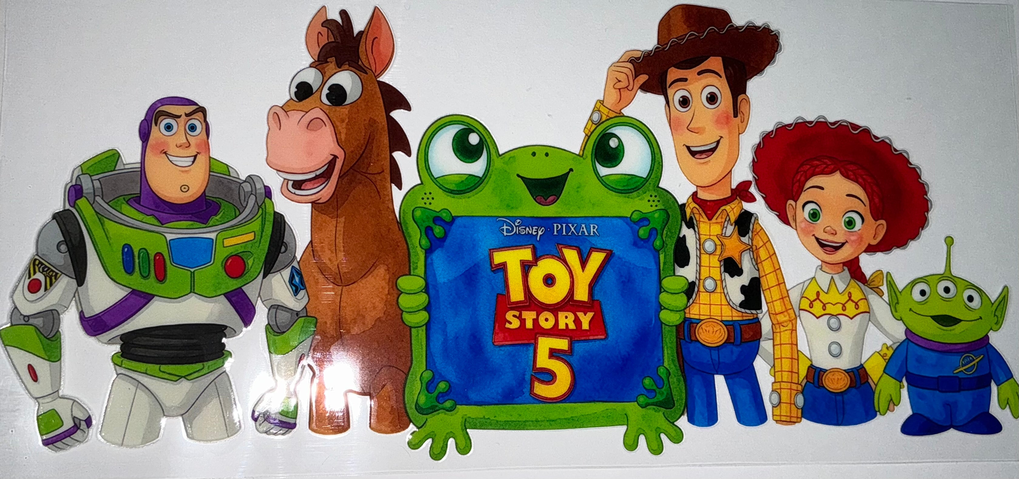 #198 Toy Story 5 Buzz Woody Jessie Tumbler Decal