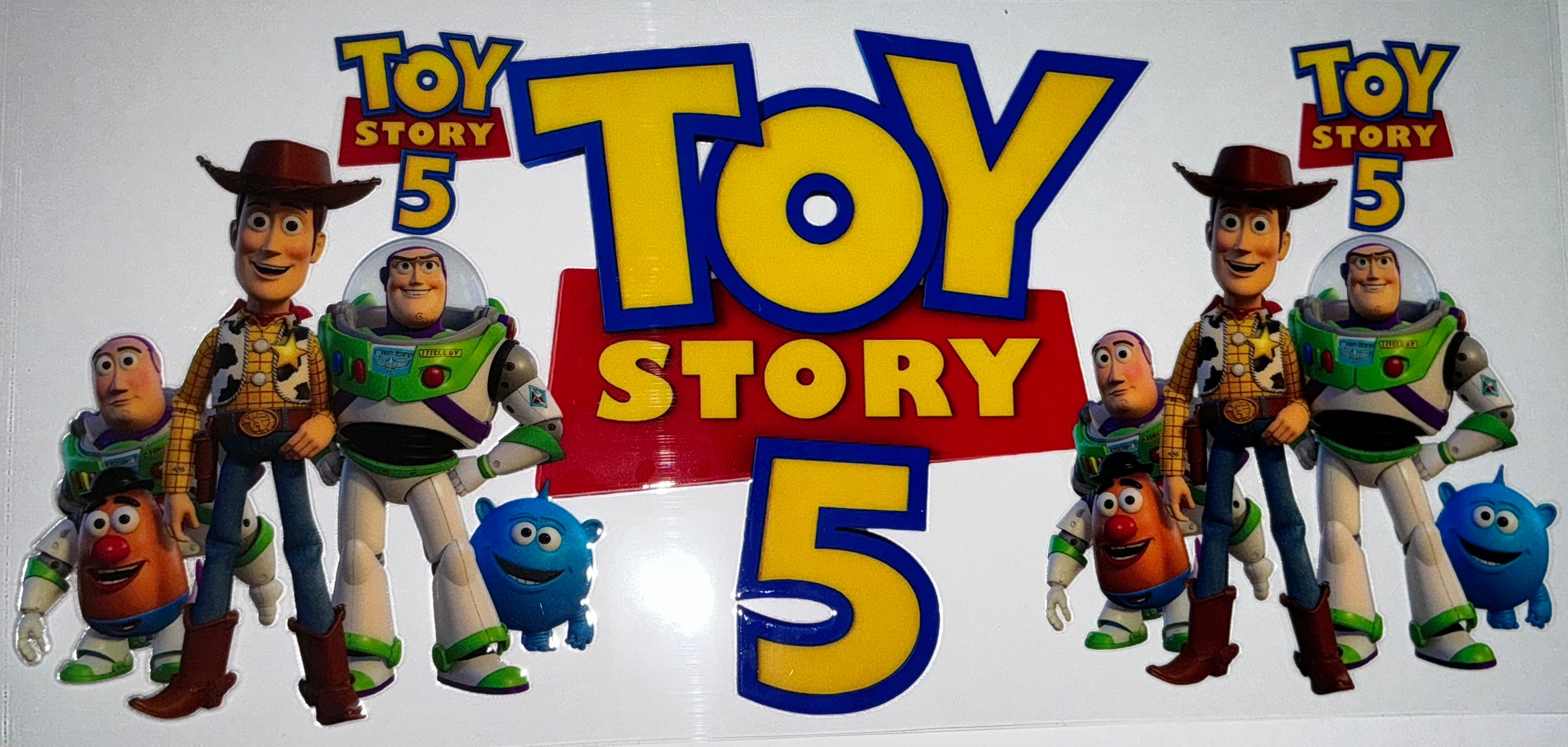 #200 Toy Story 5 Logo Duo Tumbler Decal