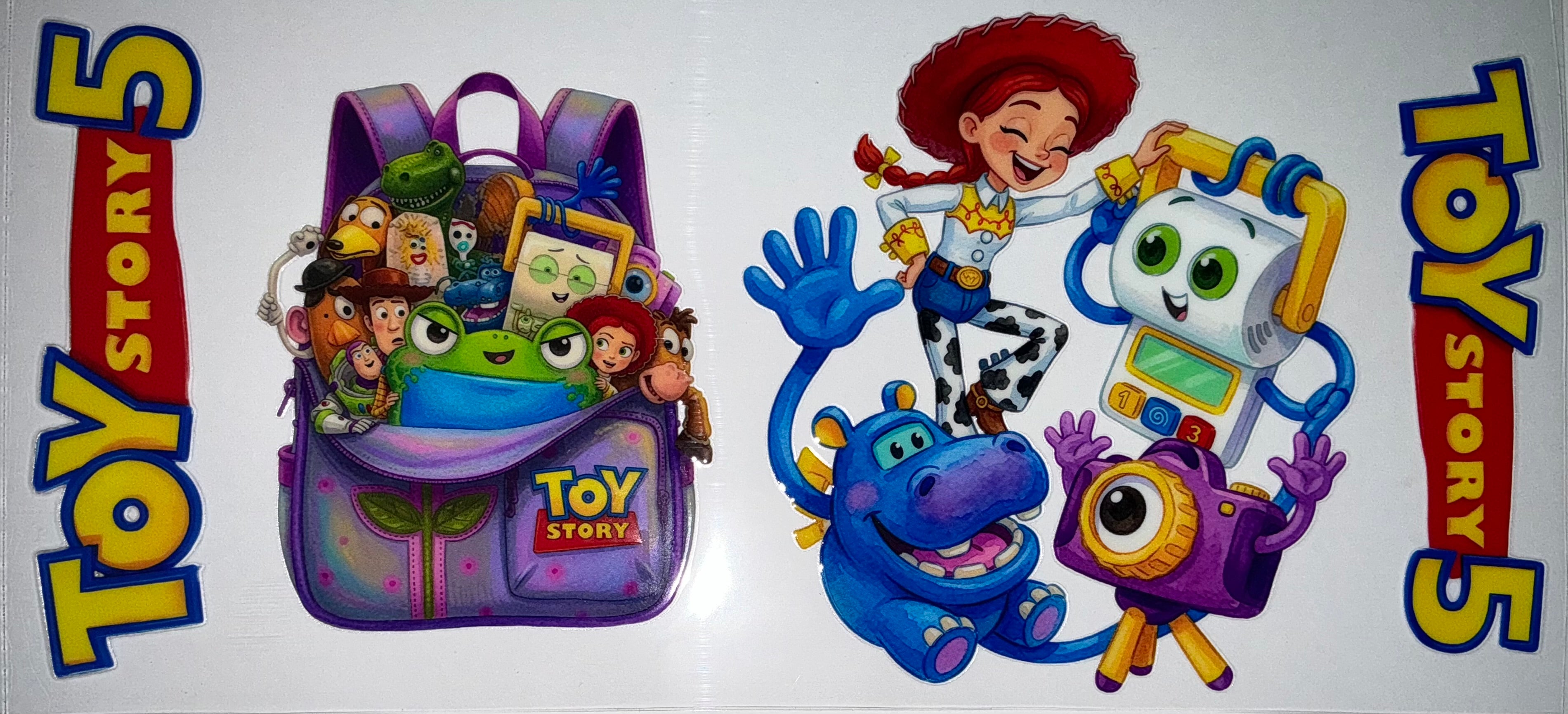 #205 Toy Story 5 Jessie & Backpack Tumbler Decal