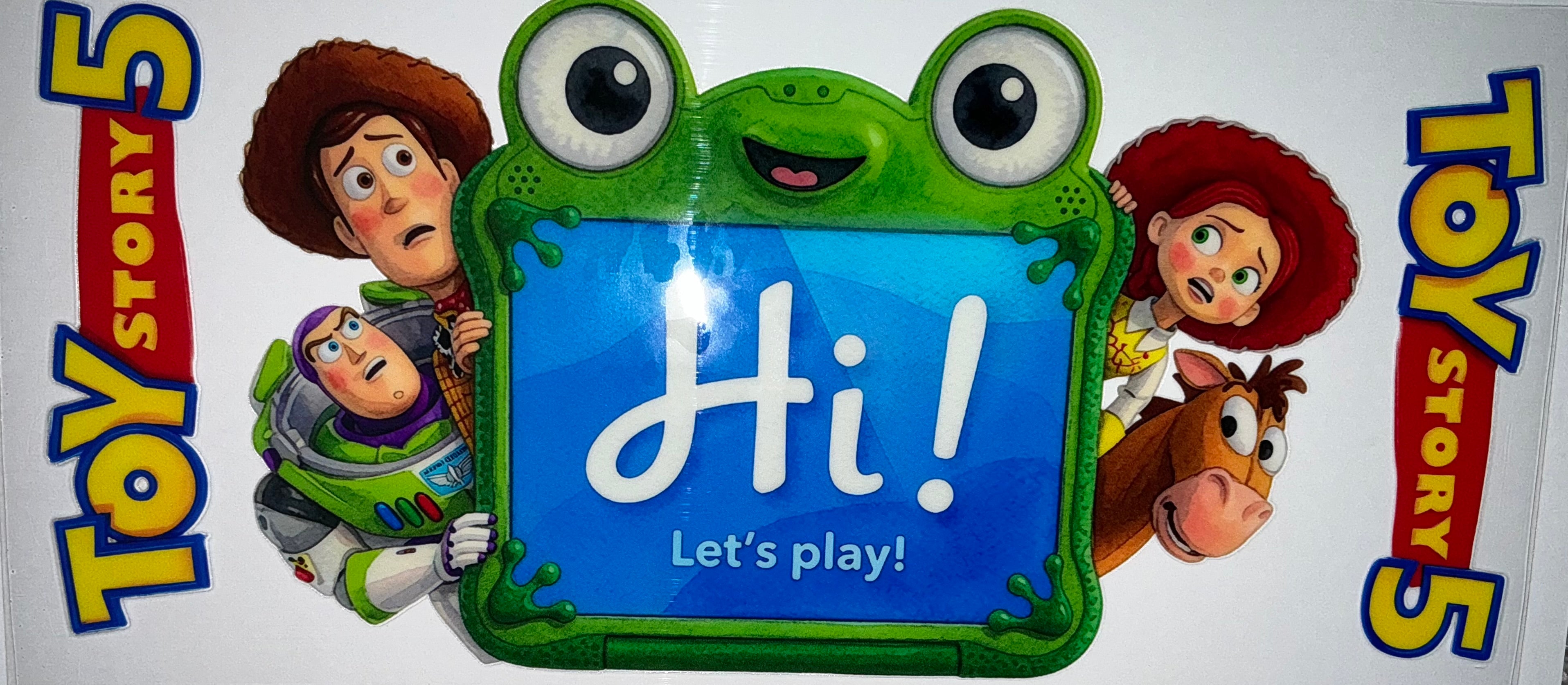 #206 Toy Story 5 Hi Let's Play Tumbler Decal