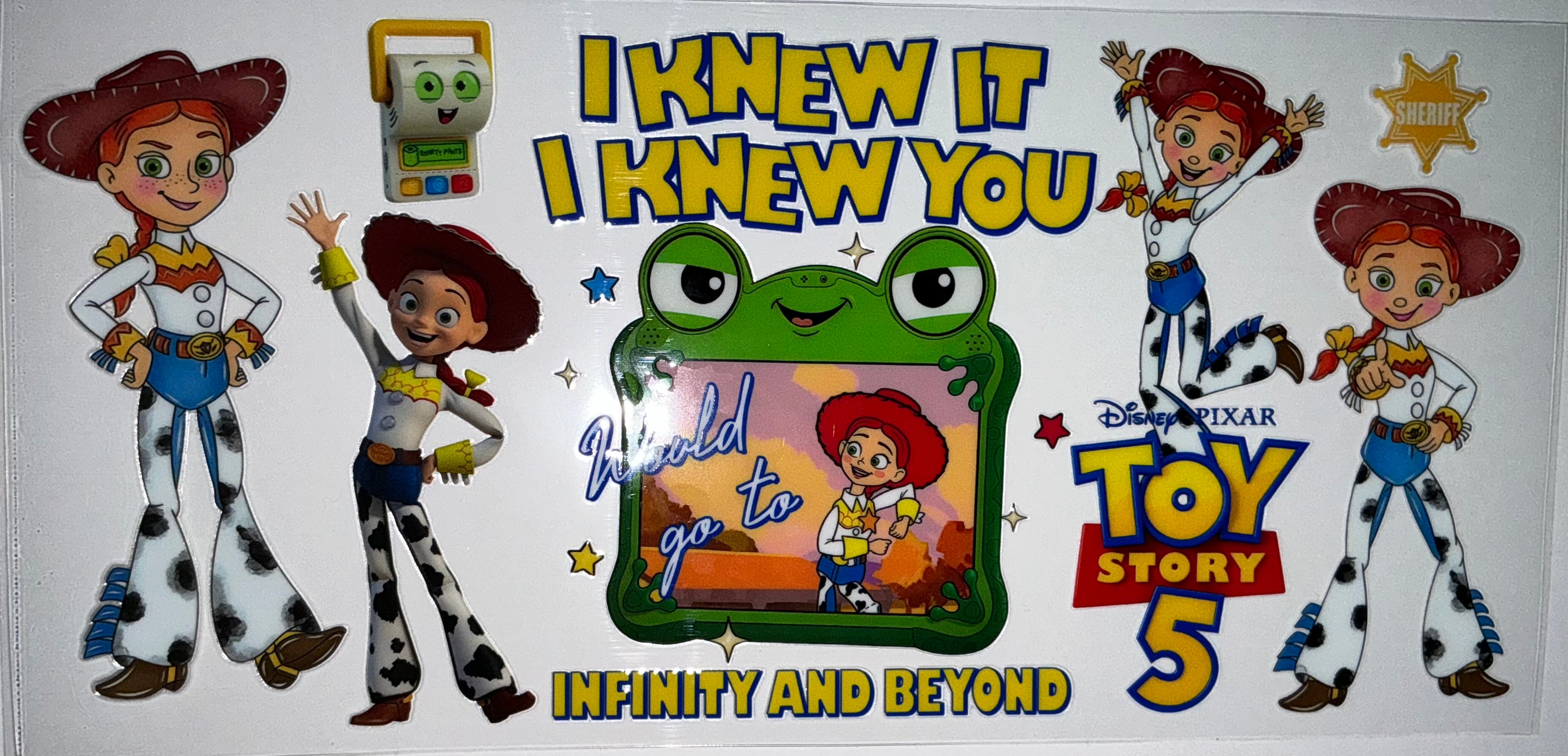 #208 Toy Story Jessie To Infinity and Beyond Tumbler Decal