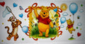 #232 Winnie the Pooh Butterfly Net Adventure Tumbler Decal