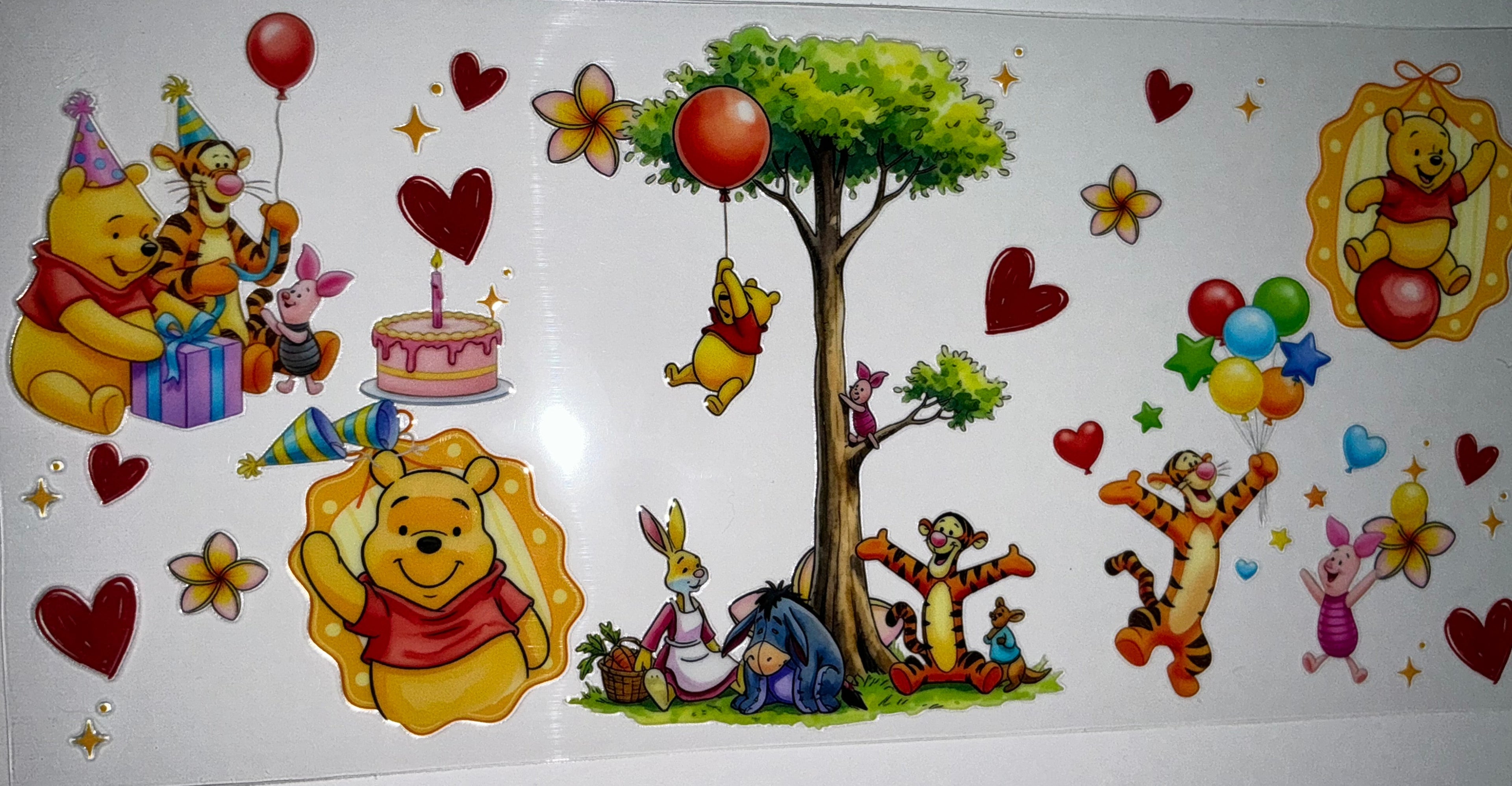 #235 Winnie the Pooh Birthday Party Tumbler Decal